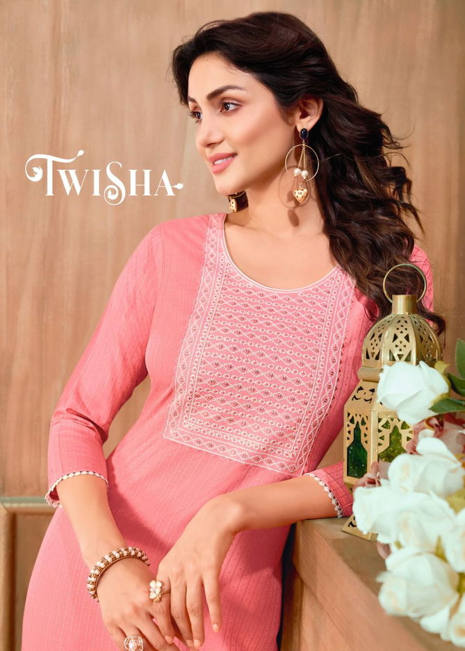 Kapil Trendz Twisha Fancy Festive Wear Rayon Designer Latest Kurti Collection